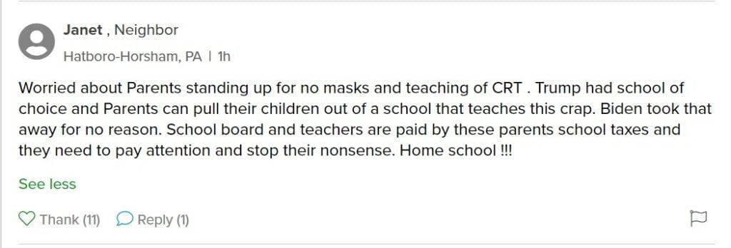 Schools PSBA reactions - Bucks County Beacon - D'town Mom to Anti-Mask Fanatics: "XONT SKET...G'MENT BUKKY YOU!!!"