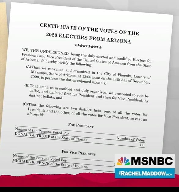 Fake certificate Arizona