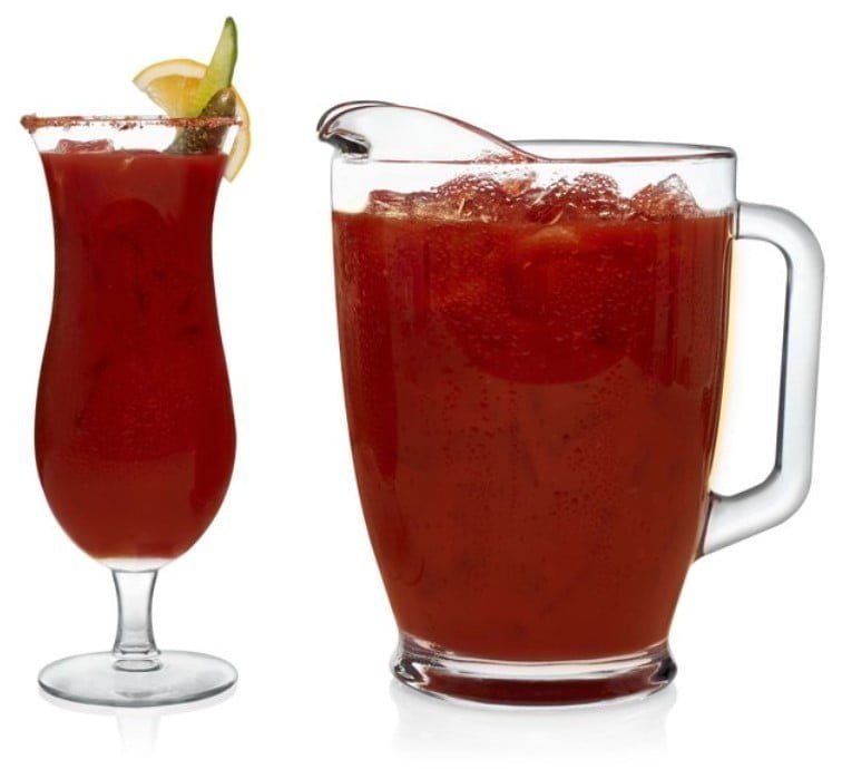 pitcher of bloody marys