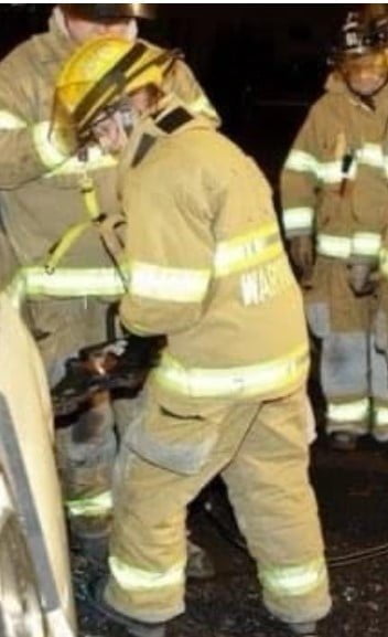 Brittany as a firefighter