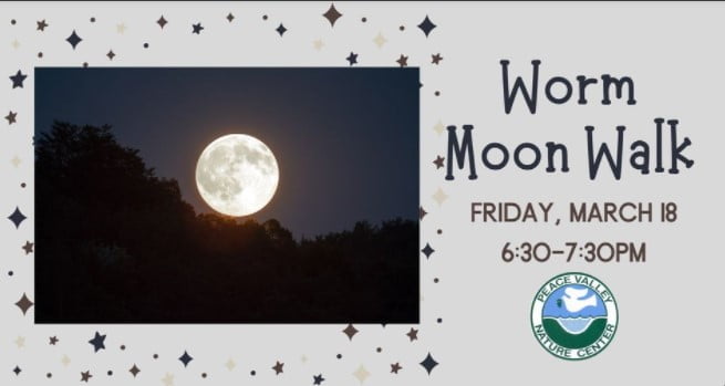 Worm Moon Walk - Bucks County Beacon - Cars, Yaks, Worms, Celts, Smooth Jazz