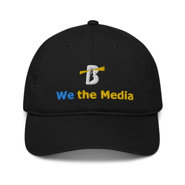 organic baseball cap black front 6374faf65fab2 - Bucks County Beacon - We the Media Hat