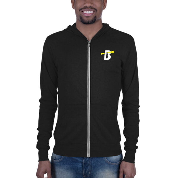 unisex lightweight zip hoodie solid black triblend front 637502b0c010a - Bucks County Beacon - We the Media Unisex zip hoodie