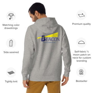 unisex premium hoodie carbon grey back 6398d4089797f - Bucks County Beacon - Merch Store