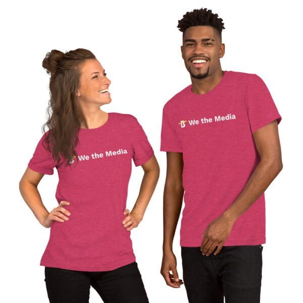 unisex staple t shirt heather raspberry front 639768f67bdaa - Bucks County Beacon - Unisex t-shirt - We the Media