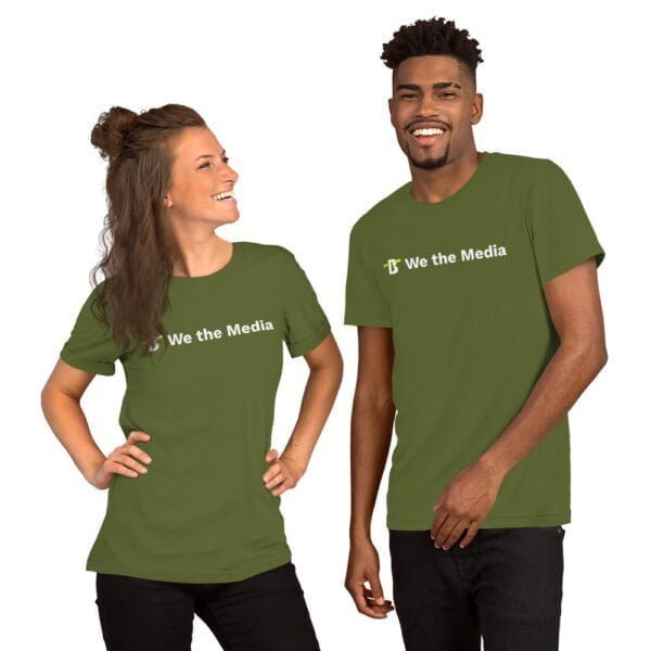 unisex staple t shirt olive front 639768f676941 - Bucks County Beacon - Unisex t-shirt - We the Media