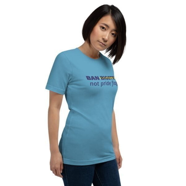 unisex staple t shirt ocean blue right front 63d991a9ce6b4 - Bucks County Beacon - "Ban Bigotry, not pride flags." Unisex t-shirt