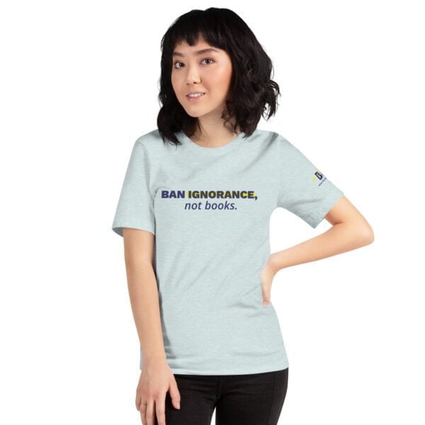unisex staple t shirt heather prism ice blue front 63dac49267d1c - Bucks County Beacon - "Ban Ignorance, not books." Unisex t-shirt