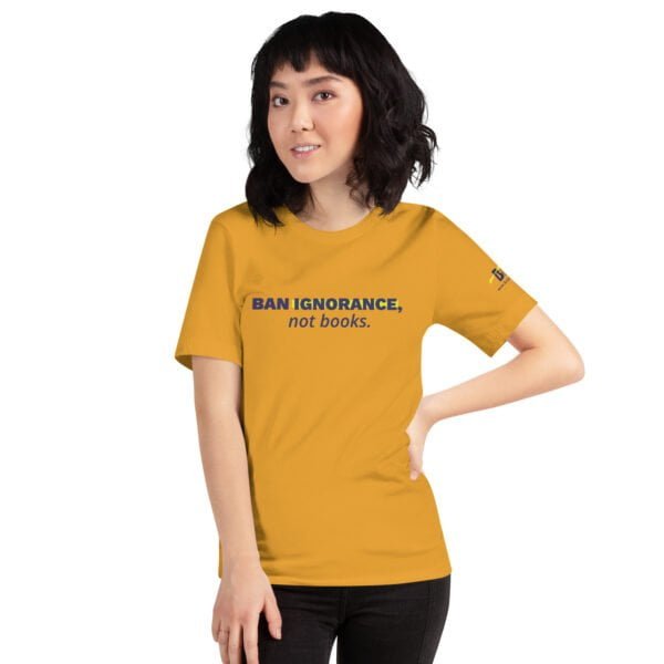 unisex staple t shirt mustard front 63dac4924e729 - Bucks County Beacon - "Ban Ignorance, not books." Unisex t-shirt