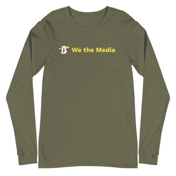 unisex long sleeve tee military green front 65380599a20dd - Bucks County Beacon - Unisex Long Sleeve Tee