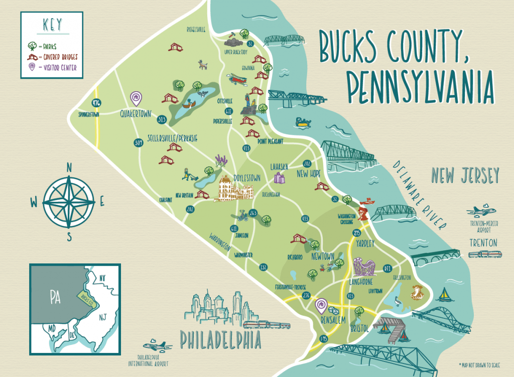 bucks county map