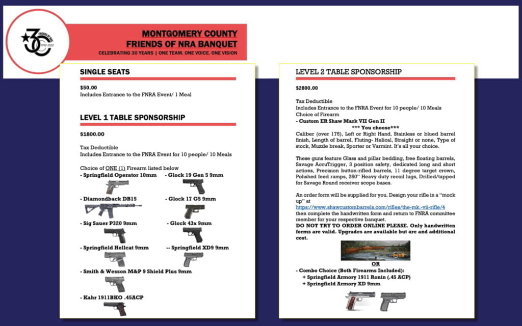 guns graphic 1 - Bucks County Beacon - Montgomery County Mom Is Protesting A Local NRA Fundraiser Thursday. Will You Join Her?