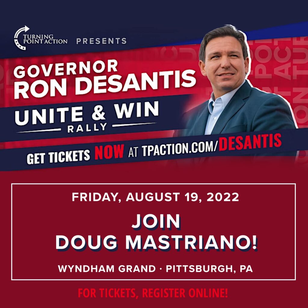 Turning Point Action - Bucks County Beacon - Ron DeSantis and Doug Mastriano: For Fans Only