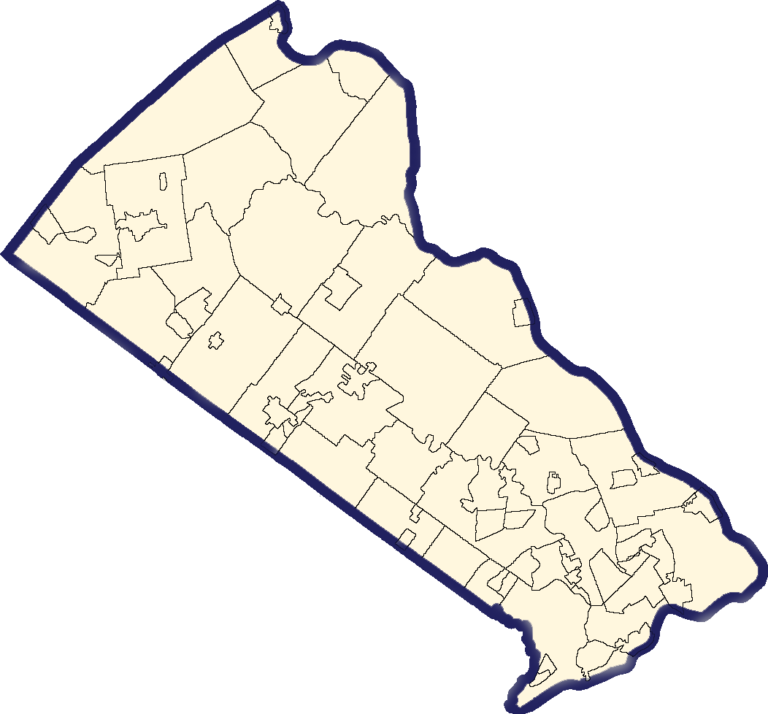 Bucks county map