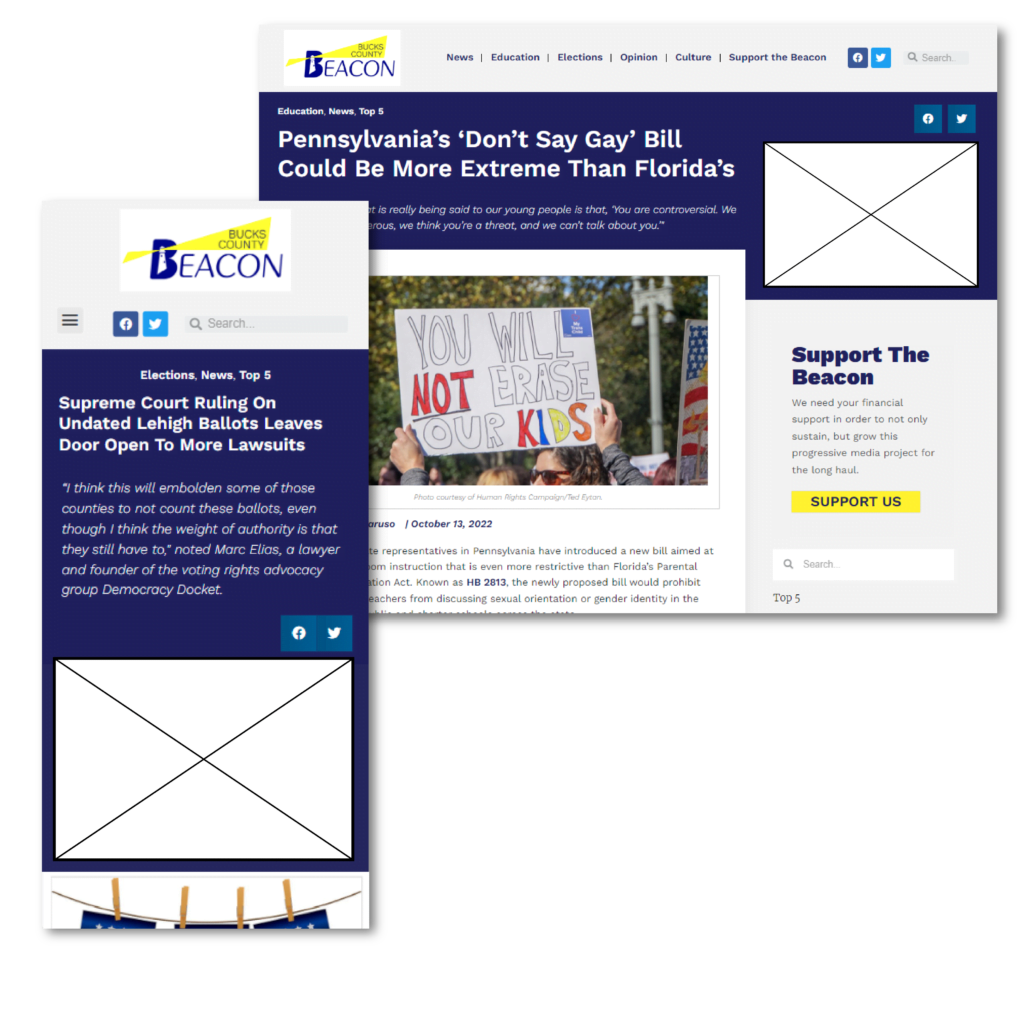 article scrolling box - Bucks County Beacon - Media Kit