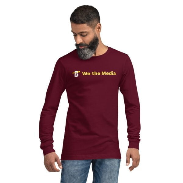 unisex long sleeve tee maroon front 63751a5ce701a