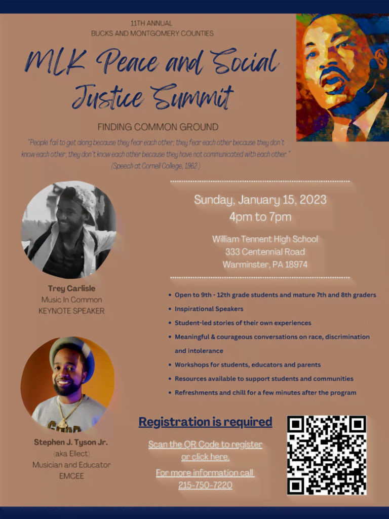 image - Bucks County Beacon - Bucks County’s Peace Center to Host 11th Annual Martin Luther King Peace & Social Justice Summit