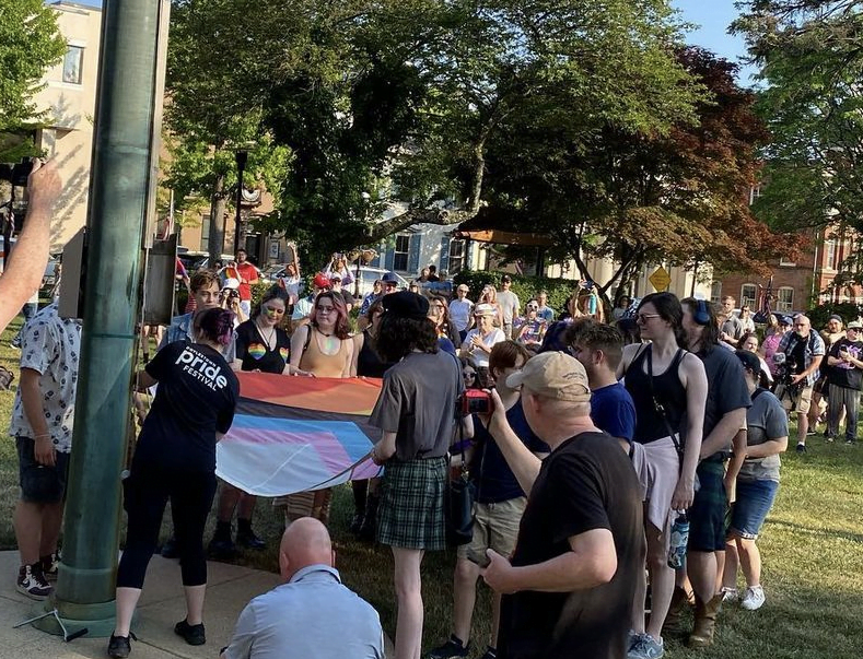 image 4 - Bucks County Beacon - Photo Essay: Doylestown Kicks Off Pride Month with Flag Raisings