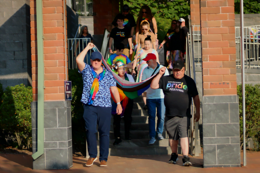 image 6 - Bucks County Beacon - Photo Essay: Doylestown Kicks Off Pride Month with Flag Raisings