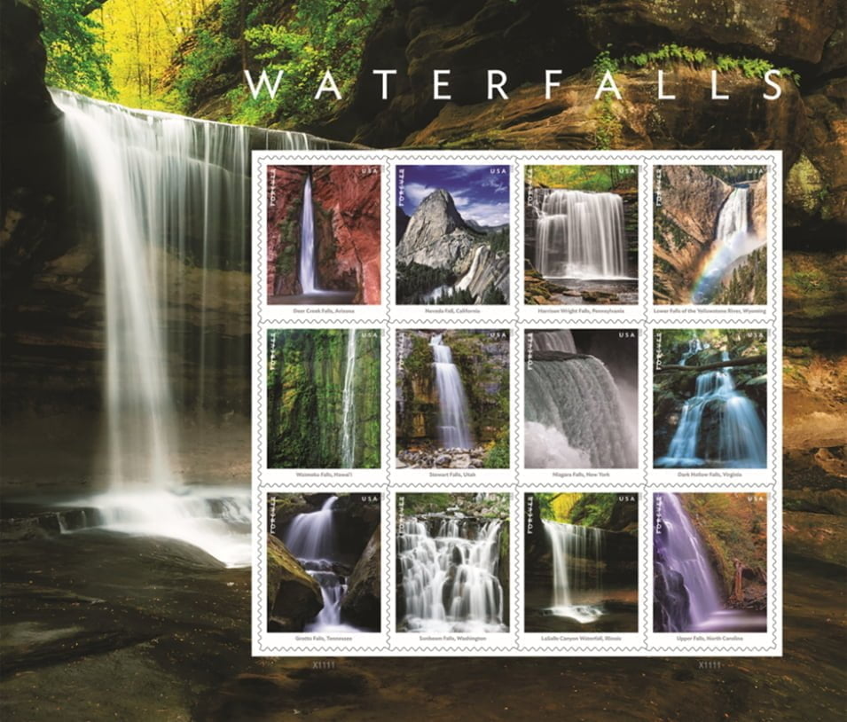 waterfalls USPS - Bucks County Beacon - U.S. Postal Service Honors Pennsylvania's Harrison Wright Falls in Ricketts Glen State Park with Forever Stamp