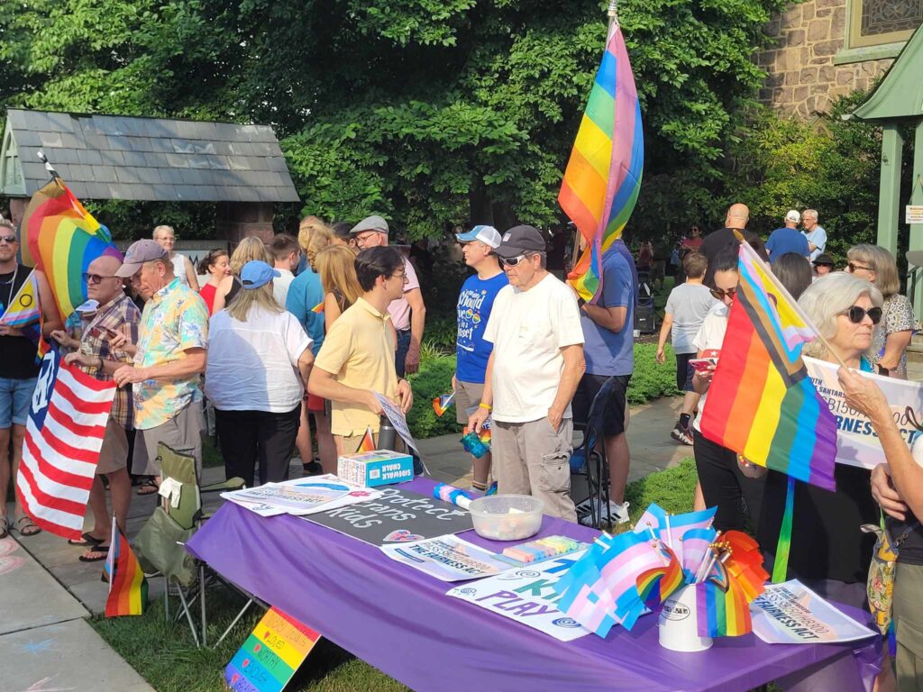 Rainbow Room Doylestown Rejects Hate - Bucks County Beacon - Billboard Chris’s Protest of Doylestown’s Rainbow Room Drowned Out by Community Support for LGBTQ Youth