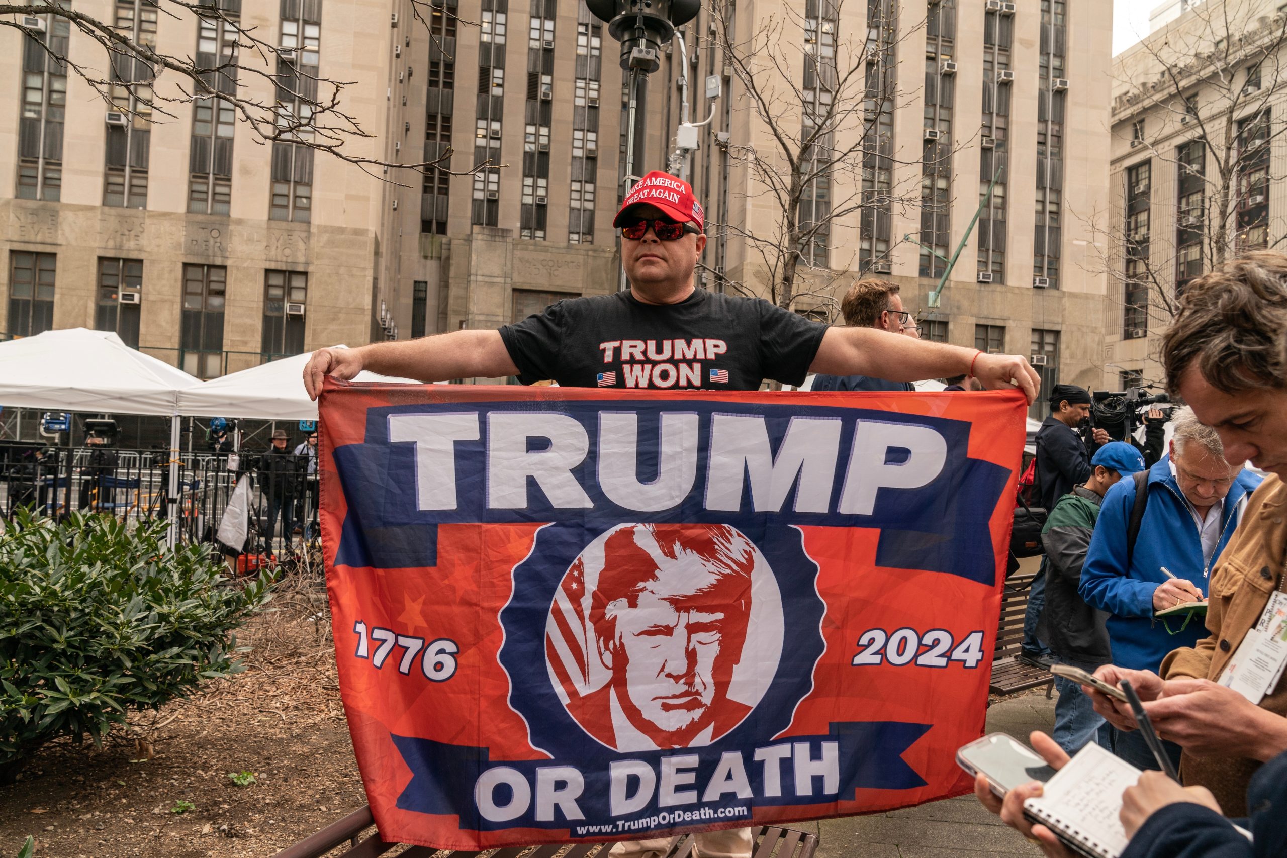 Trump or Death 2024 scaled - Bucks County Beacon - OPINION: In the Congressional Race Between Republican Incumbent Brian Fitzpatrick and Democrat Ashley Ehasz, the Choice Is Between Fascism or Freedom