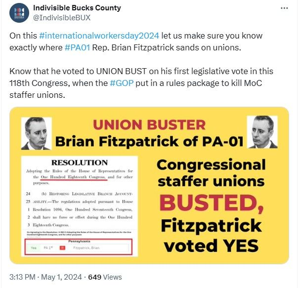 image 12 - Bucks County Beacon - Analysis: How Some Liberal Advocacy Groups Fail Voters with Their Flawed Endorsements of Rep. Brian Fitzpatrick