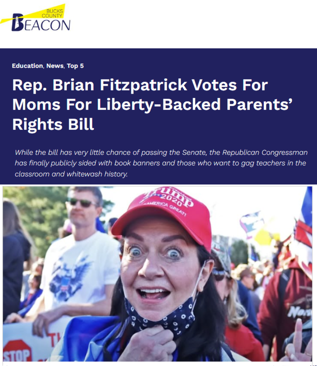 image 13 - Bucks County Beacon - Analysis: How Some Liberal Advocacy Groups Fail Voters with Their Flawed Endorsements of Rep. Brian Fitzpatrick