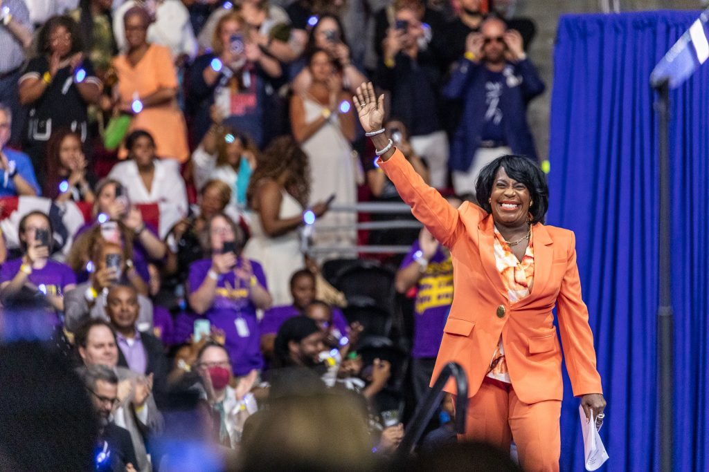 Cherelle Parker - Bucks County Beacon - Photo Essay: Joyful Warriors Kamala Harris and Tim Walz Launch Democratic Presidential Campaign at Philadelphia Rally to Fight and Win This Election