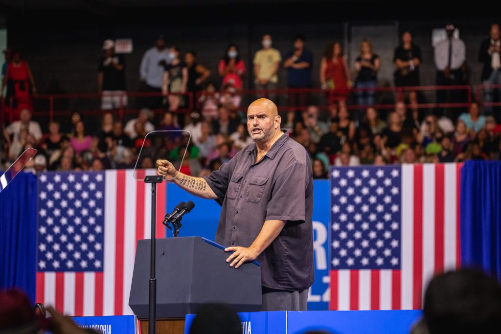 Fetterman - Bucks County Beacon - Photo Essay: Joyful Warriors Kamala Harris and Tim Walz Launch Democratic Presidential Campaign at Philadelphia Rally to Fight and Win This Election