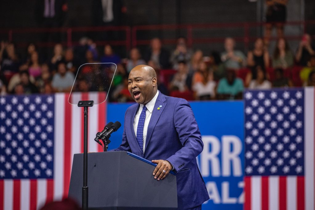 Jamie Harrison - Bucks County Beacon - Photo Essay: Joyful Warriors Kamala Harris and Tim Walz Launch Democratic Presidential Campaign at Philadelphia Rally to Fight and Win This Election