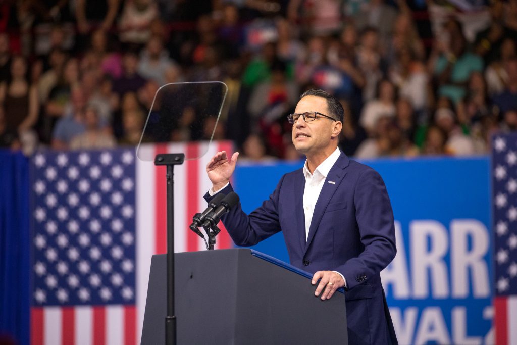 Josh Shapiro - Bucks County Beacon - Photo Essay: Joyful Warriors Kamala Harris and Tim Walz Launch Democratic Presidential Campaign at Philadelphia Rally to Fight and Win This Election