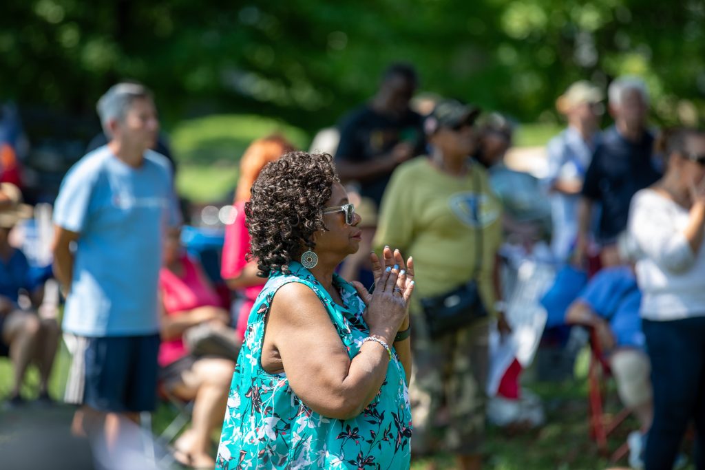 Morrisville Rally crowd - Bucks County Beacon - Photo Essay: Bucks County Democrats 'Rally for Our Rights' in Morrisville