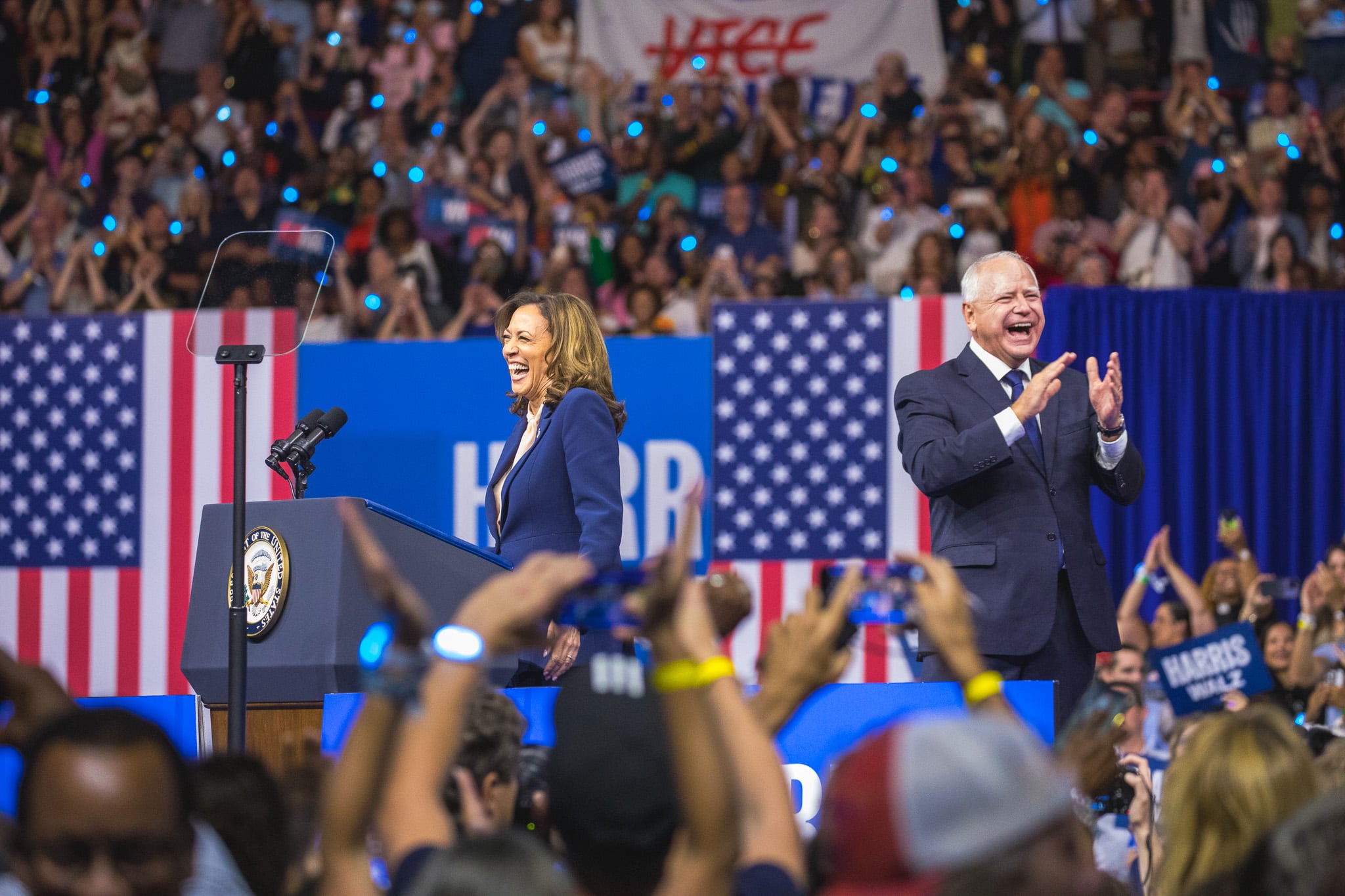Photo Essay: Joyful Warriors Kamala Harris and Tim Walz Launch ...