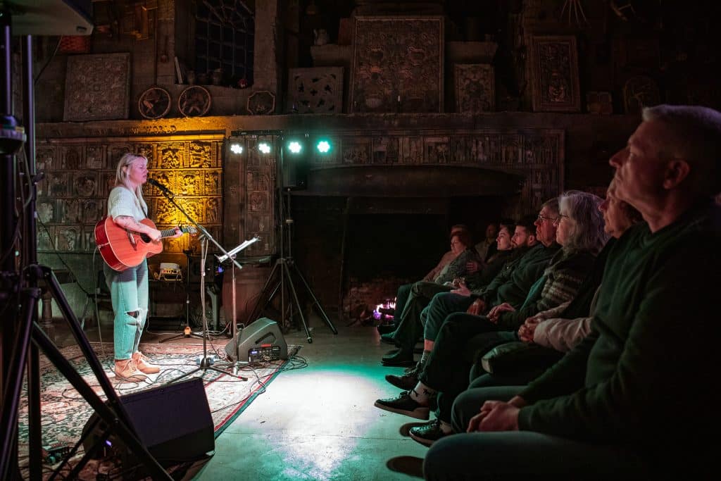 Tileworks Chelsea Frontwo - Bucks County Beacon - Dirty Dollhouse's Chelsea Mitchell and Greg Sover Provides a 'Night of Song' to a Sold-Out Show at The TileWorks