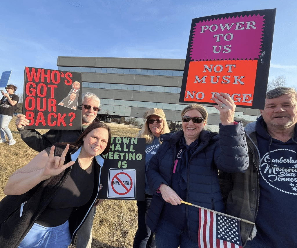 image 5 - Bucks County Beacon - Photo Essay: Bucks County Residents Protest Republican Congressman Brian Fitzpatrick for St. Patrick's Day