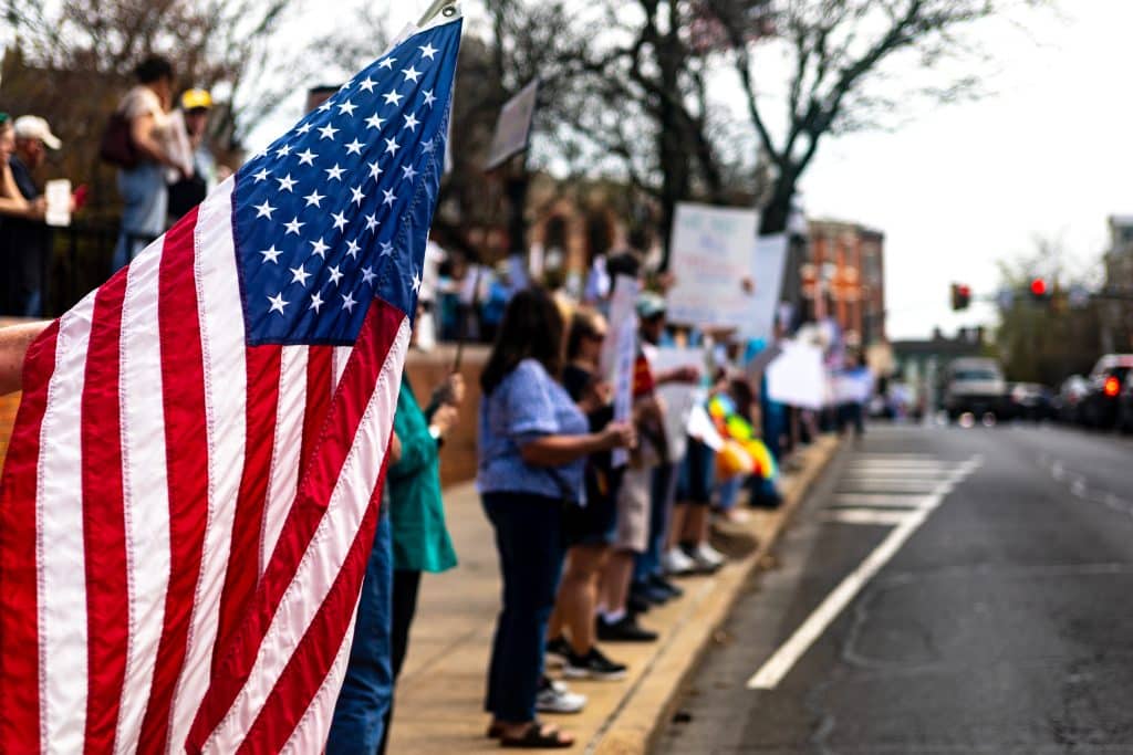Doylestown April 19 3 - Bucks County Beacon - Photo Essay: Doylestown Action League's 'Day of Action' Against the Trump Administration's Assault on Democracy