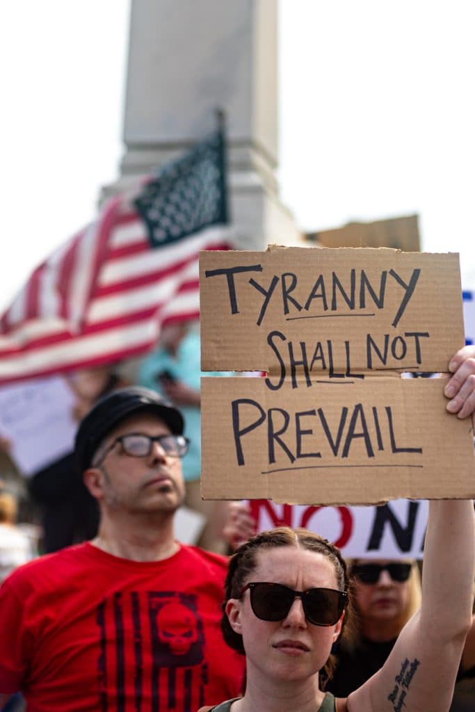 Doyletsown April 19 7 - Bucks County Beacon - Photo Essay: Doylestown Action League's 'Day of Action' Against the Trump Administration's Assault on Democracy