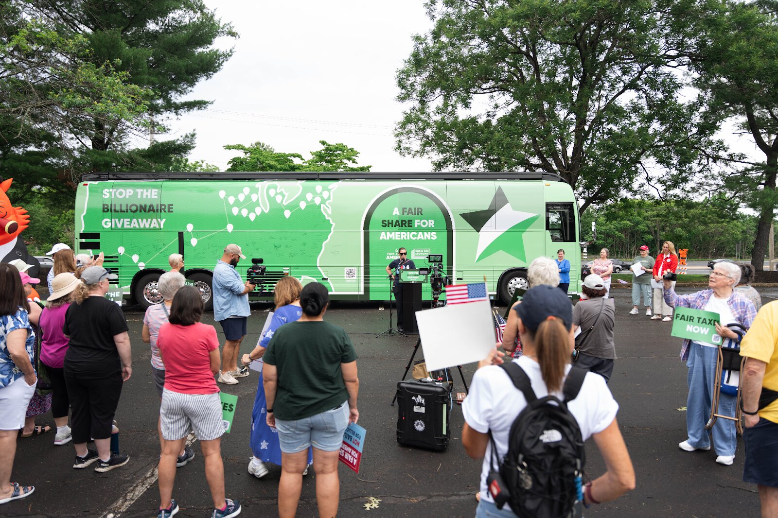 Billionaires Fitzpatrick - Bucks County Beacon - ‘Stop the Billionaire Giveaway’ Tour Talks Medicaid and Tax Cuts at Rep. Brian Fitzpatrick’s Office