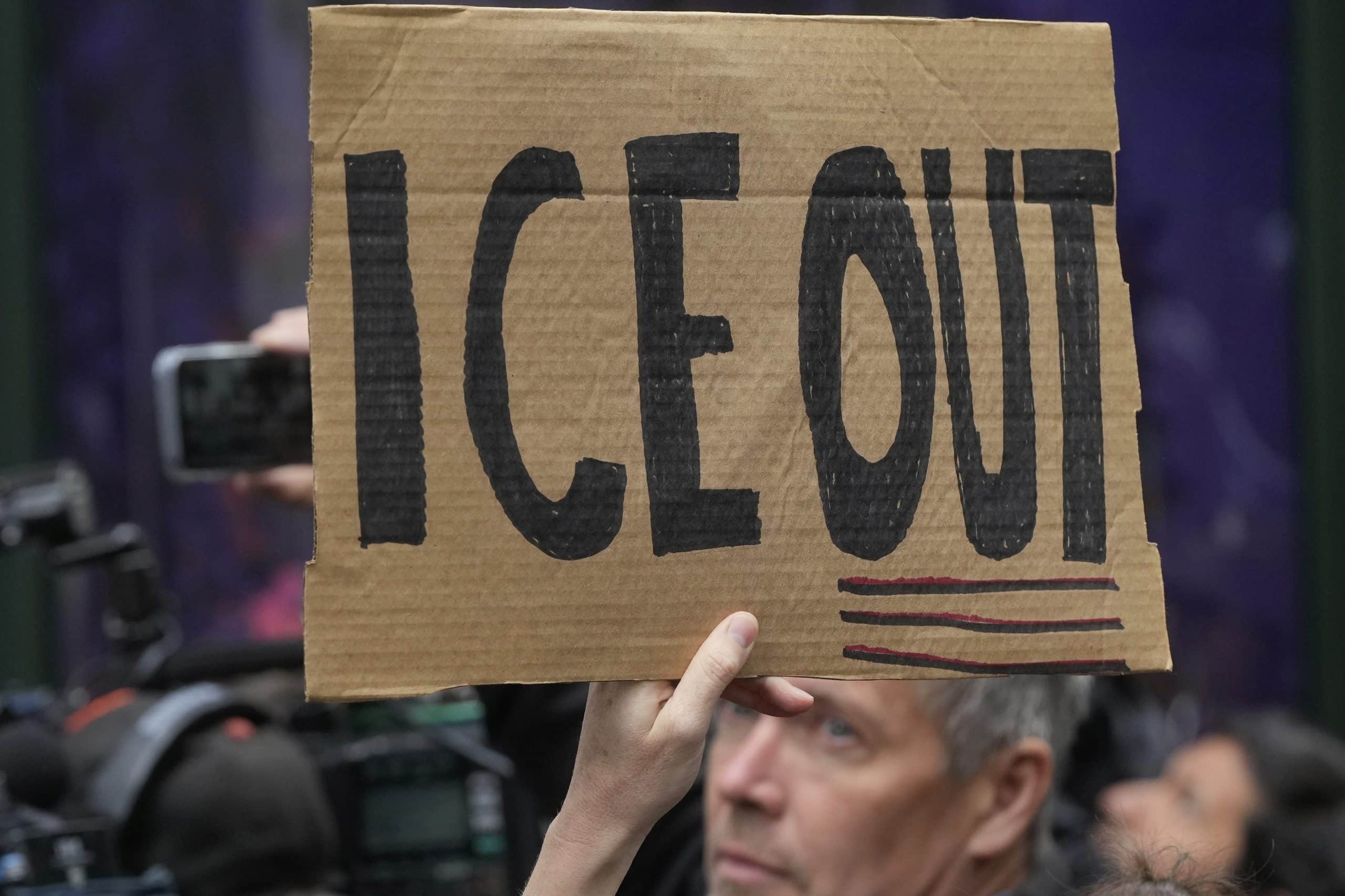 ICE OUT scaled - Bucks County Beacon - Concerned Citizens Are Fighting Back Against ICE Immigration Raids and Roundups in Lehigh and Bucks Counties