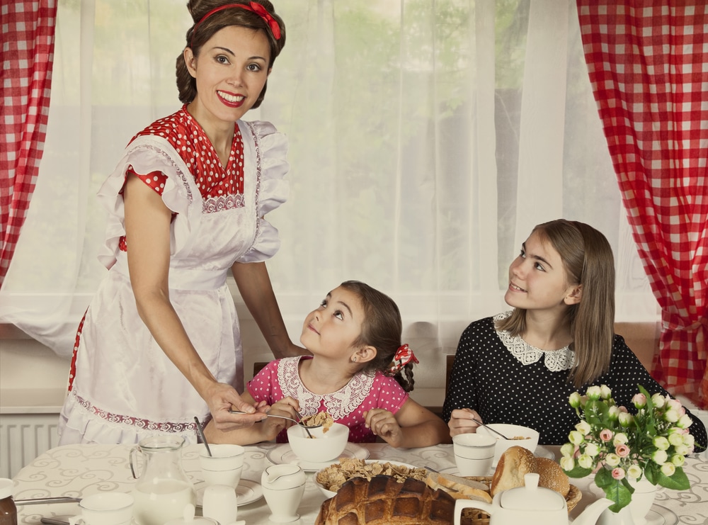 MAGA Atomic Family 1950s - Bucks County Beacon - MAGA to Women: Stay Home And Have Babies!