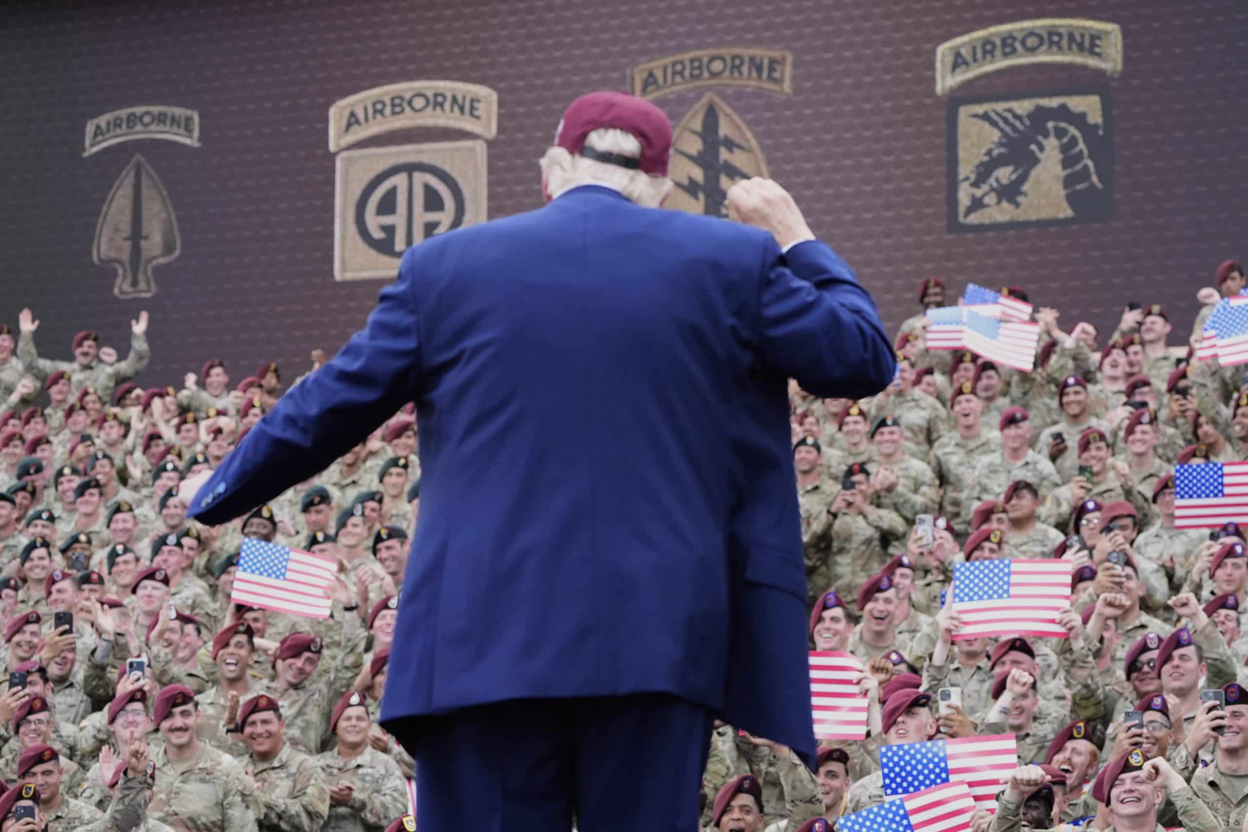 Trump Fort Bragg scaled - Bucks County Beacon - Thanks to Trump and the GOP's 'Big Beautiful Bill,' Thousands of Veterans Could Lose Their Food Stamp Benefits
