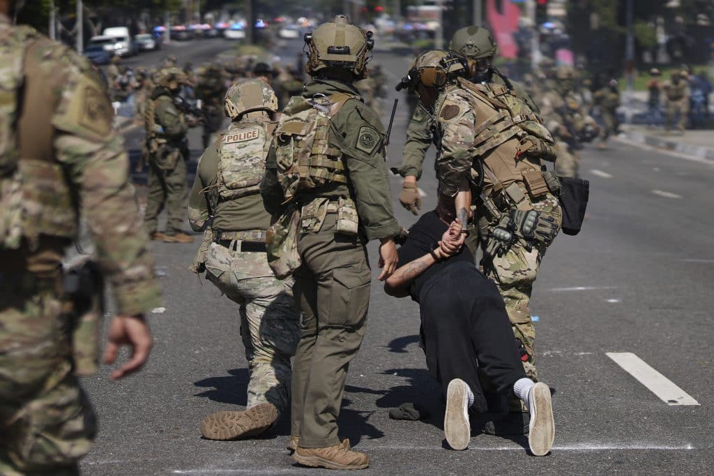 Trump national Guard ICE Protests LA 2 - Bucks County Beacon - Trump Deploys California National Guard Over Governor Newsom's Objections to Quell Anti-ICE Protests in Los Angeles