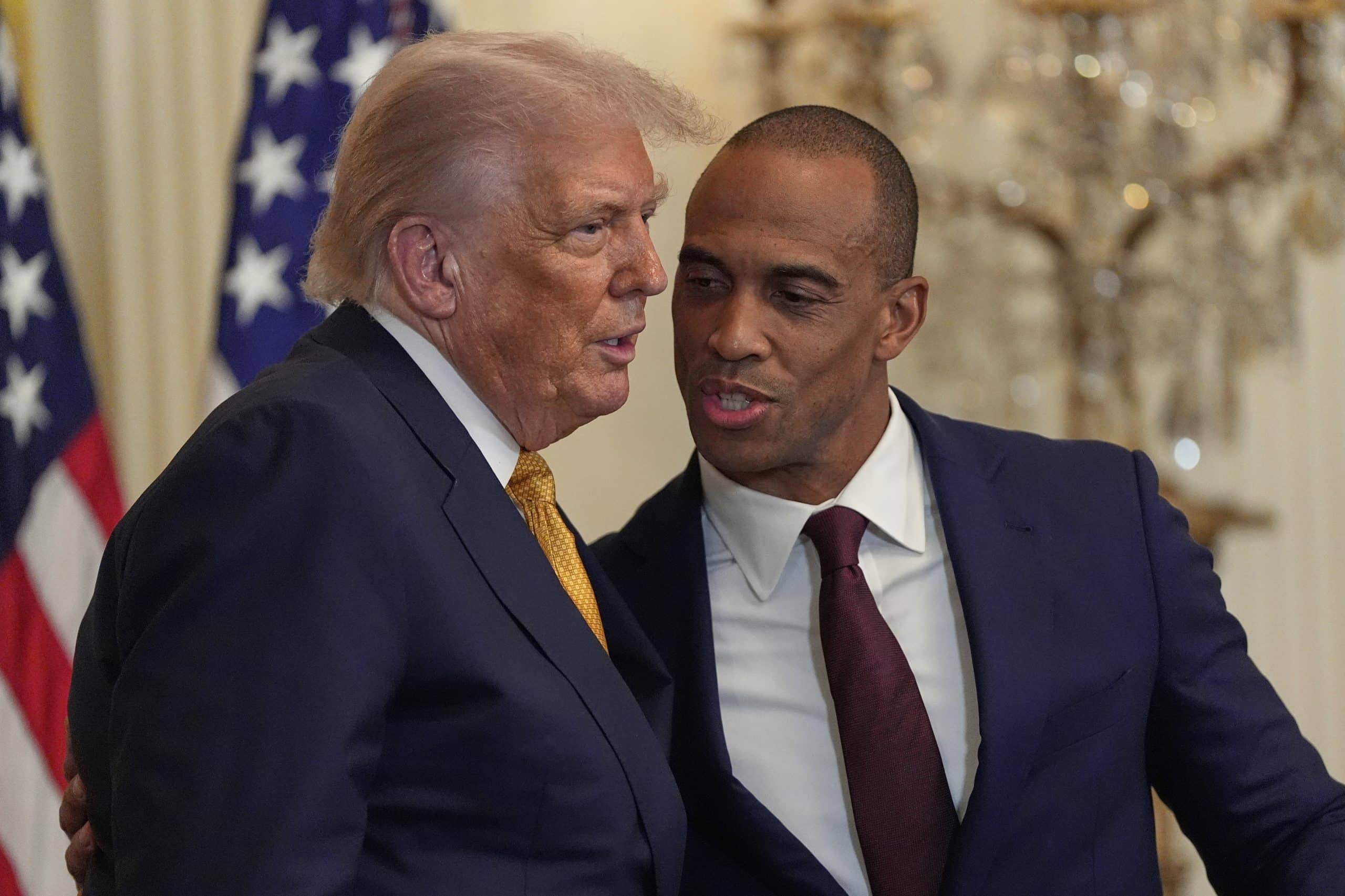 Donald Trump and Scott Turner scaled - Bucks County Beacon - Trump's Proposed Time Limit on HUD Subsidies Would ‘Devastate’ Low Income Families in Bucks County and Across Pennsylvania