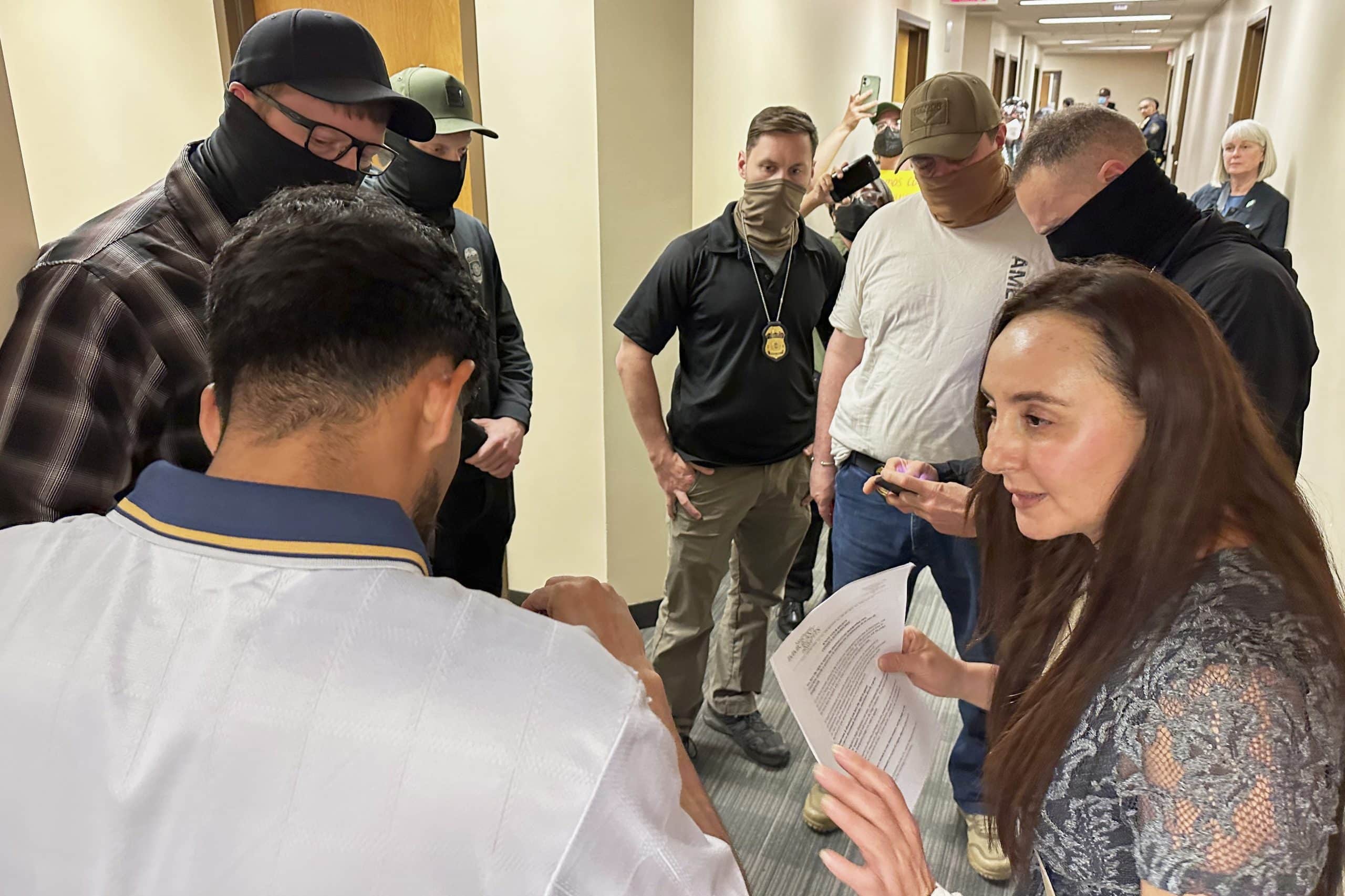 Immigration Court Volunteers1 scaled - Bucks County Beacon - Volunteers Flock to Immigration Courts to Support Migrants Stalked and Arrested by Masked ICE Agents