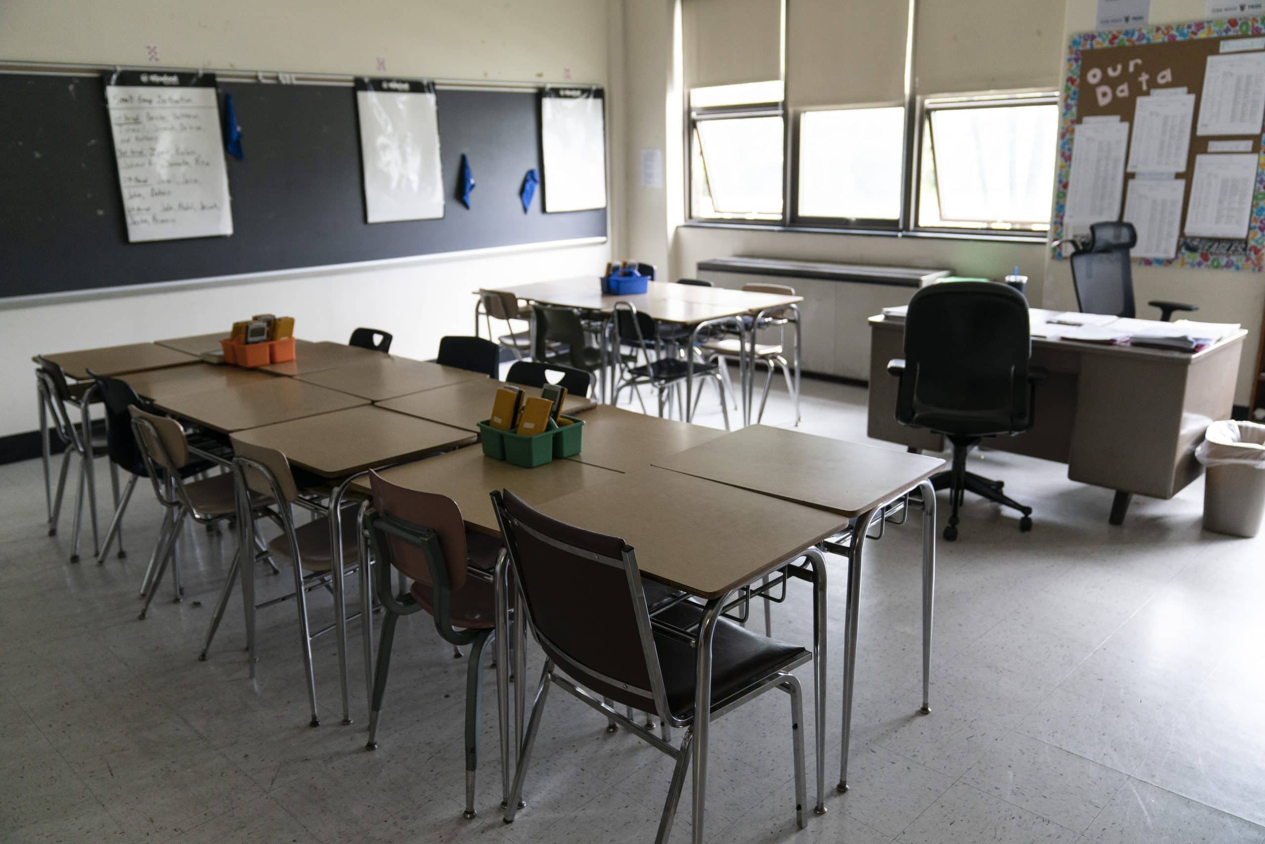 Pennsylvania Empty Classroom scaled - Bucks County Beacon - With No Final State Budget, Bucks County Public School Districts Must Take Funding Leap of Faith