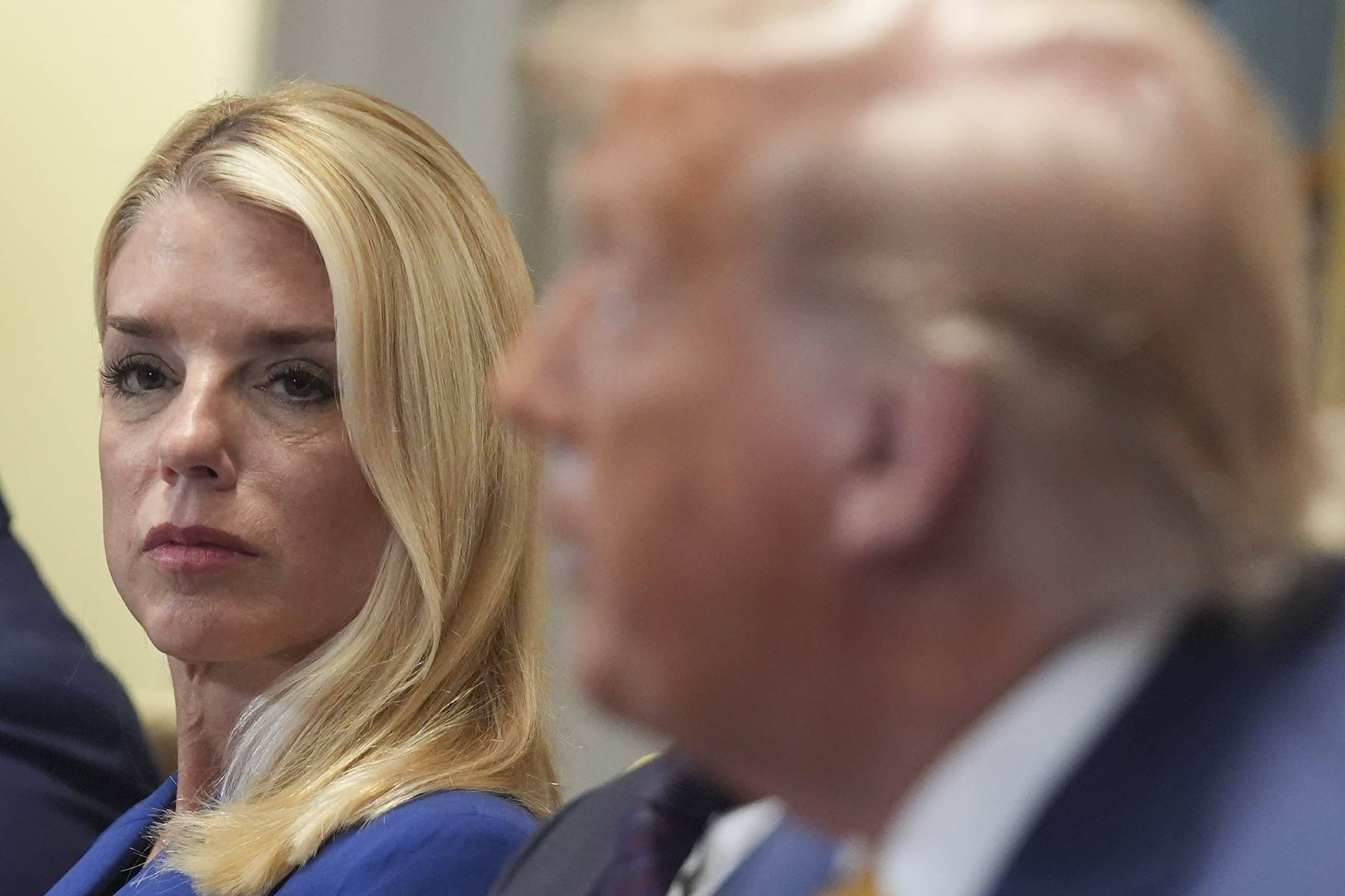 Trump and Bondi scaled - Bucks County Beacon - Trump’s DOJ Wants Voter Lists and Other Election Information from Pennsylvania, Other States