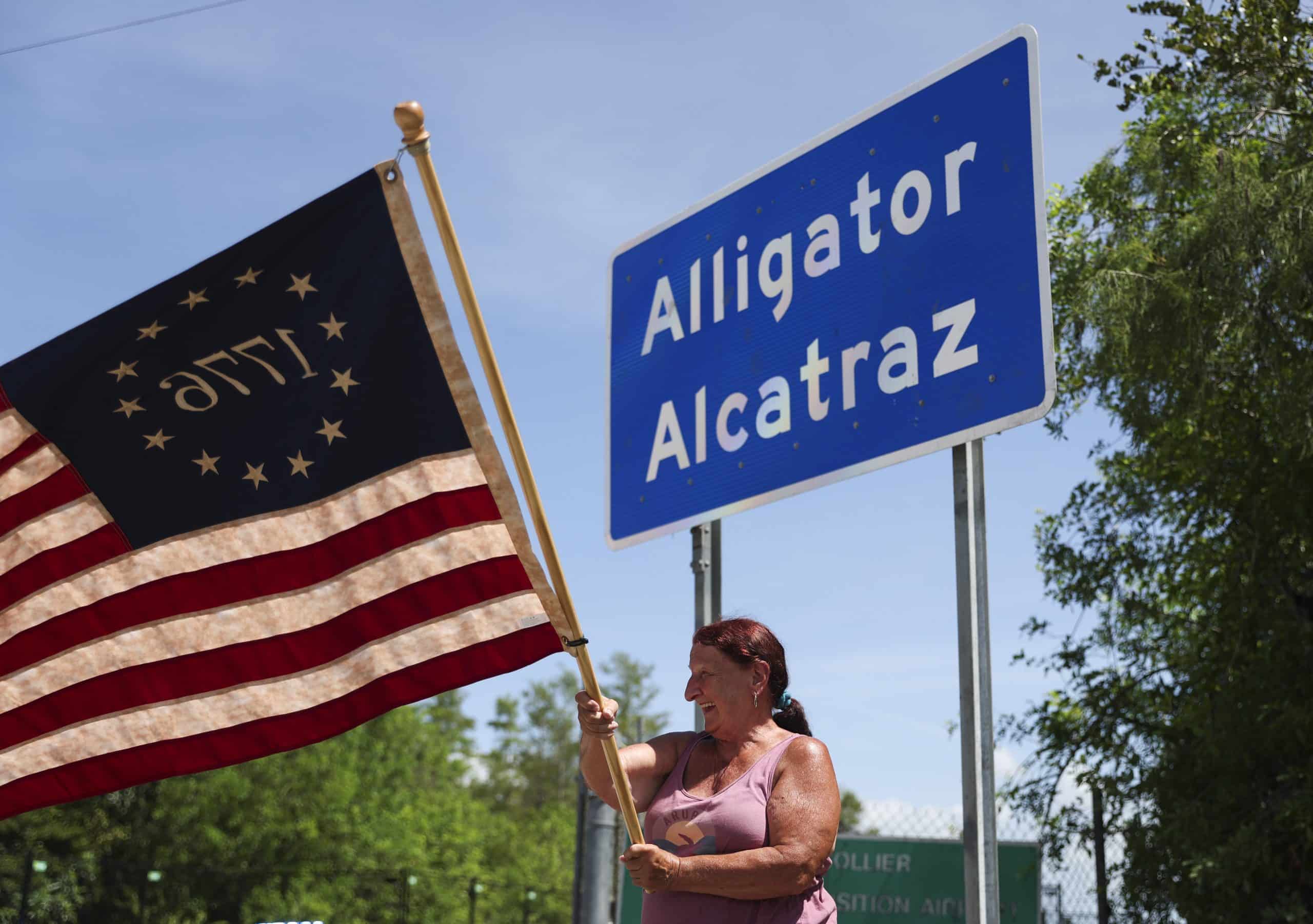 alligator alcatraz concentration camp scaled - Bucks County Beacon - 'Unprecedented and Disturbing': Hundreds of 'Alligator Alcatraz' Detainees Held Without Charges, Barred From Legal Access