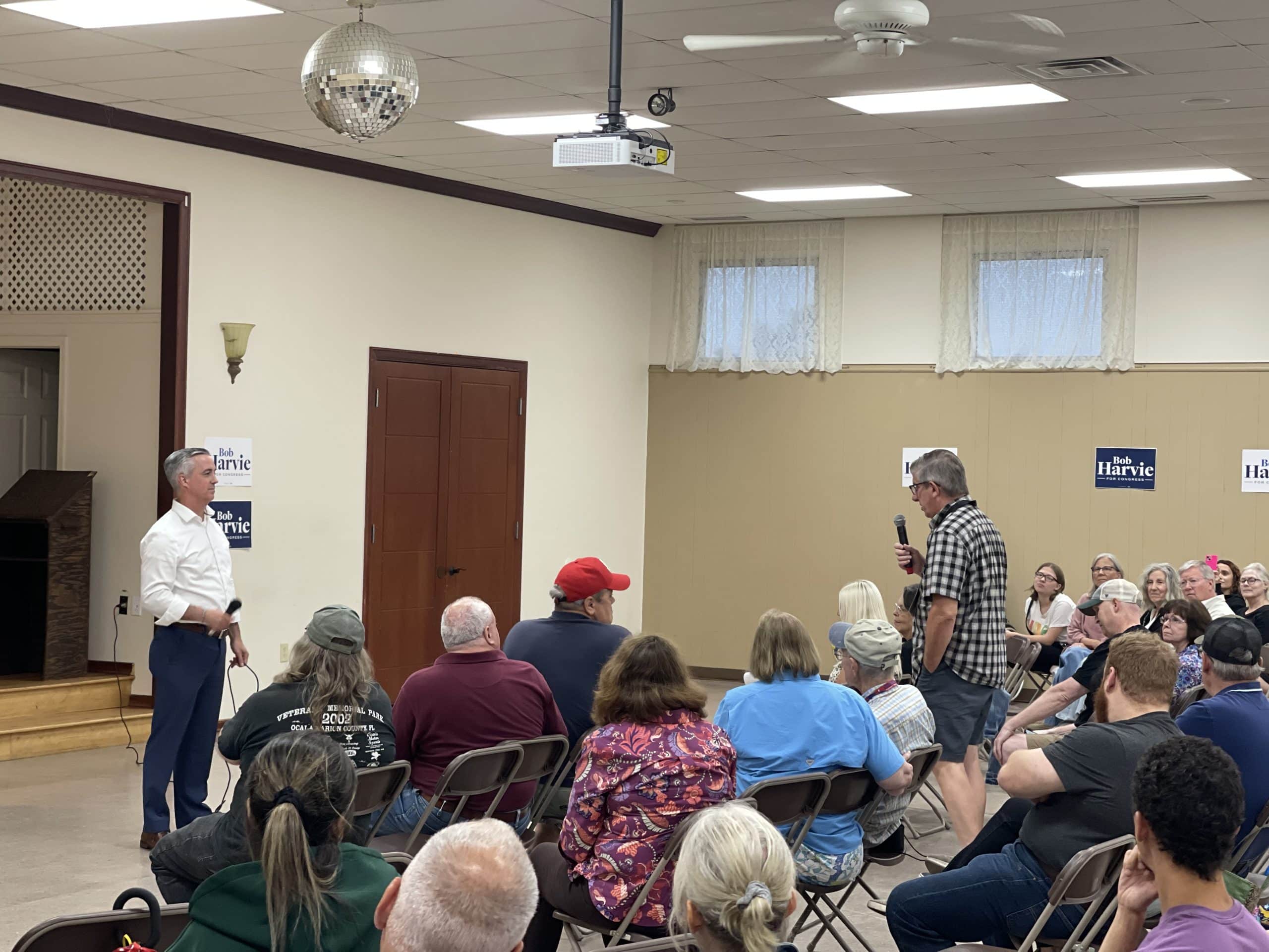 Bob Harvie Richlandtown Town Hall 1 scaled - Bucks County Beacon - PA-01 Democratic Congressional Candidate Bob Harvie Tells Voters at Town Hall He Wants to Revitalize the 'American Dream'