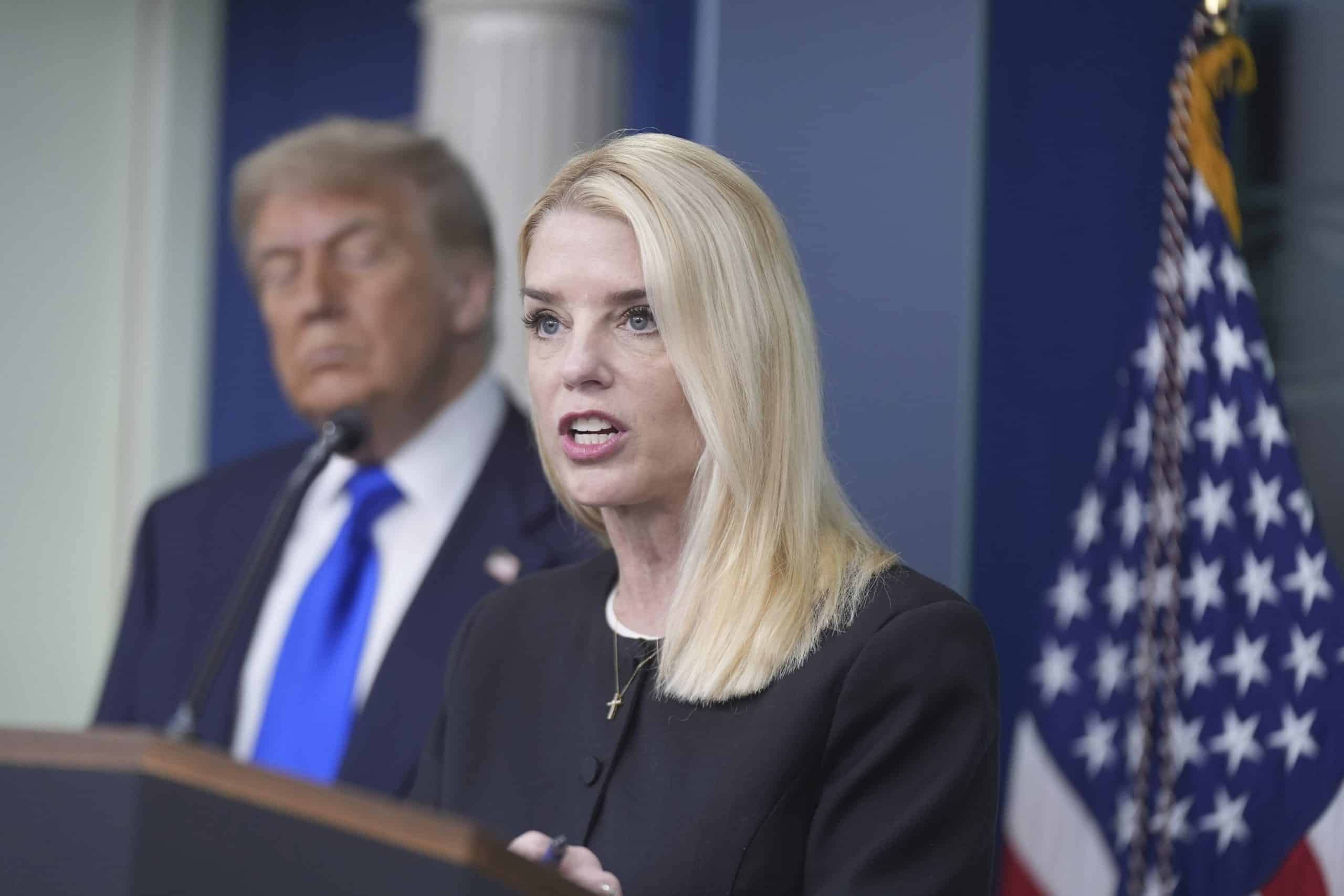 Donald Trump Pam Bondi scaled - Bucks County Beacon - Trump's Justice Department Widens Its Request for Pennsylvania Election Information